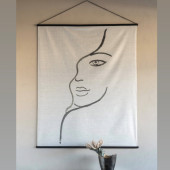 Female Figure Cotton Hanging Wall Art 